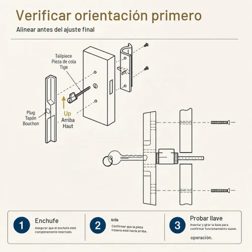 Vista 5 de Prime-Line E 2103 Cerradura de cilindro, 1-1/4 pulgadas, llaves en forma de Schlage (paquete individual)