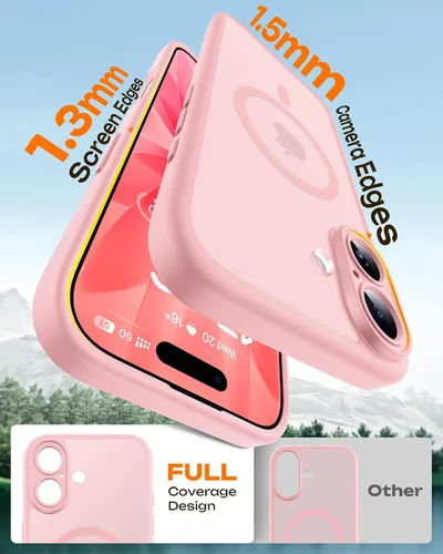 Vista 161 de TOCOL Funda para iPhone 11, compatible con Magsafe, protección completa de cámara, imanes integrados, protección contra caídas, funda translúcida