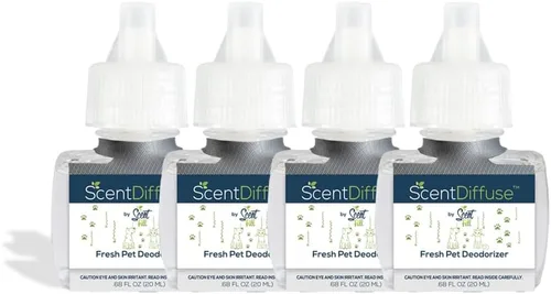 Vista 14 de ScentDiffuse - Kit de iniciación desodorizante para olores de mascotas, 2 recambios + difusor