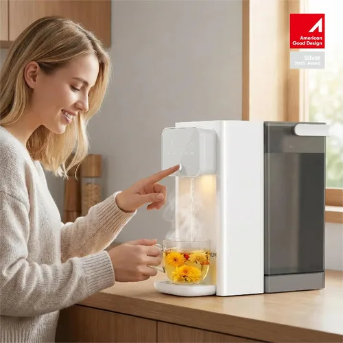 Vista 2 de Dispensador de Agua Caliente Instantáneo Rhovam para Calentamiento y Dispensación Rápidos, Temperaturas Ajustables y Dispensación de 3 Volúmenes