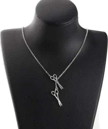 Vista 5 de WUSUANED Collar de tijera Lariat, regalo divertido para peluquería, regalos de agradecimiento para estilistas, regalos de graduación