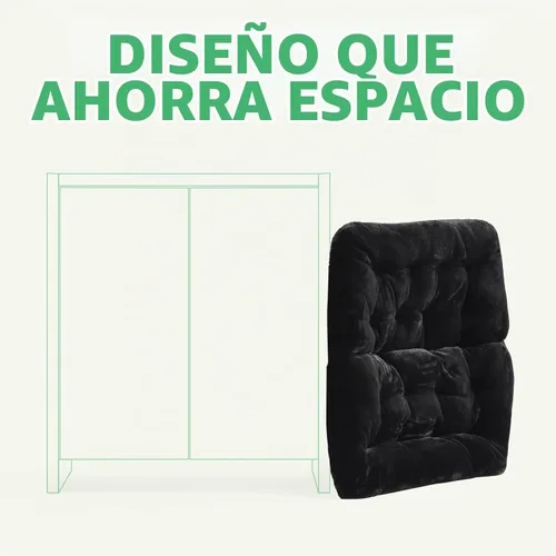 Vista 5 de OAKHAM Silla cómoda para adultos, suave sillón plegable de pelo sintético para dormitorio, sala de estar, dormitorios, silla de lectura flexible