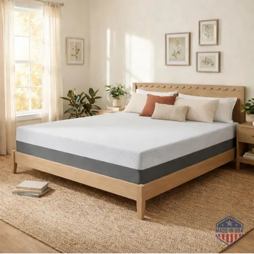 Vista 11 de Celestial Sleep Colchón de espuma viscoelástica con gel en caja, fabricado en EE. UU., espuma certificada CertiPUR-US®, certificación Oeko-Tex