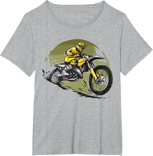 Vista 73 de Camiseta de motocross Supermotard Enduro, Negro, S
