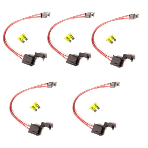 Vista 2 de 5 unids 16AWG Mini Blade Tipo Fuse Holder Heavy Duty Wire Extension Car Fuse Holder Connector 20A para vehículo pequeño espacio ATM