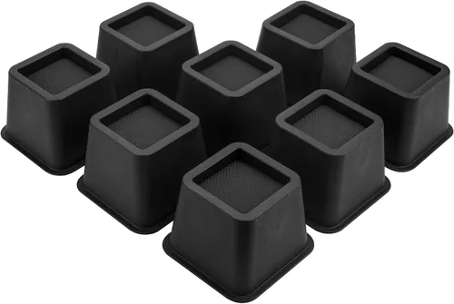 Vista 9 de BTSD-home Elevadores de cama de 2 pulgadas resistentes para muebles, sillas y patas de mesa, ideales para patas delgadas, añadir 2 pulgadas de 4