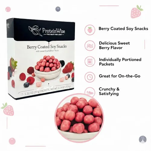 Vista 7 de ProteinWise - Snacks de soja recubiertos de bayas - 7/caja