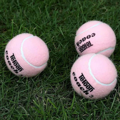 Vista 4 de Teloon Pelotas de tenis de entrenamiento de presión, bolsa de transporte de malla de 12 o 18 unidades, 4 colores disponibles, pelotas de tenis sin