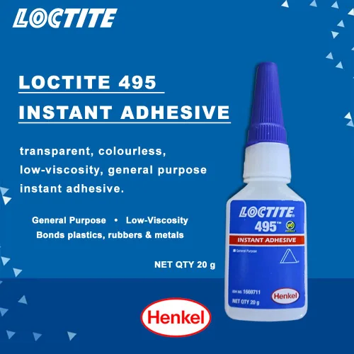 Vista 2 de Loctite Genuine Henkel 495 - Super Glue - Adhesivo instantáneo - Uso general - 20 g