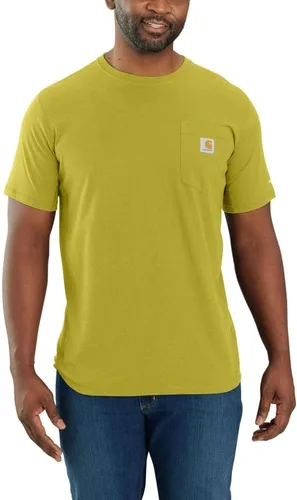 Vista 8 de Carhartt Para Hombre 104616 Force® Ajuste Relajado Peso Medio Manga Corta con Bolsillo Aventurine