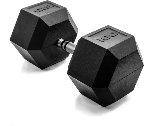 Vista 48 de CAP Barbell Peso de la mancuerna hexagonal recubierta, individual, 10-120 libras, múltiples opciones
