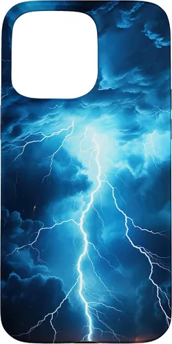 Vista 31 de Cool Blue Lightning Bolt Storm Wild Nature Sky Graphic Art Case for iPhone 17