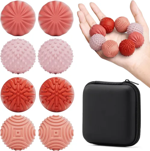 Vista 14 de luckdoor Bolas Magnéticas de Silicona Fidget para Adultos y Adolescentes, 4PCS Juguetes Sensoriales para Aliviar el Estrés para Autismo TDAH