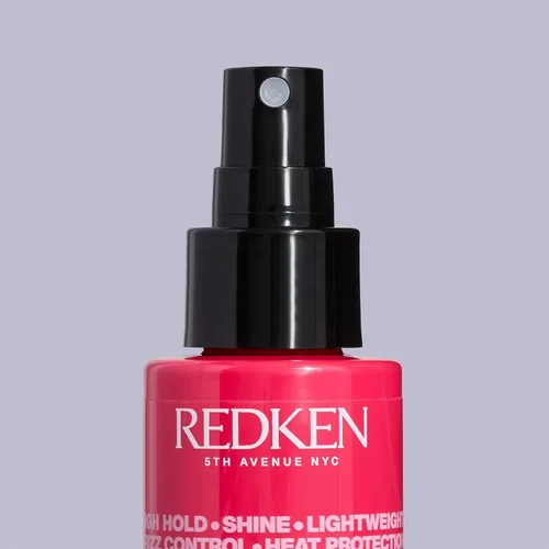 Vista 7 de Redken Spray Térmico 22 Alta Fijación - Protector térmico y bruma fijadora contra el calor, para rizadores y planchas, control duradero del frizz