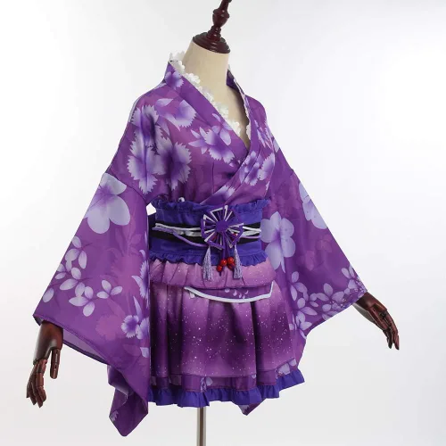 Vista 4 de GRACEART Disfraz de kimono japonés de Yukata para cosplay de anime