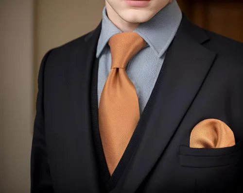 Vista 75 de S&W SHLAX&WING Conjunto de corbata de color sólido y pañuelo de bolsillo para hombre