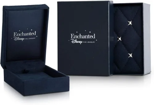 Vista 5 de Enchanted Disney Fine Jewelry - Colgante de plata de ley y oro rosa de 10 quilates de 16 quilates, topacio azul suizo y amatista Disney Elsa, Metal