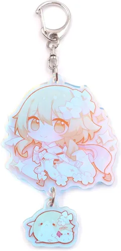 Vista 2 de Adorno colgante de cinta de anime lindo llavero colgante regalo llavero mochila colgante campanilla de viento