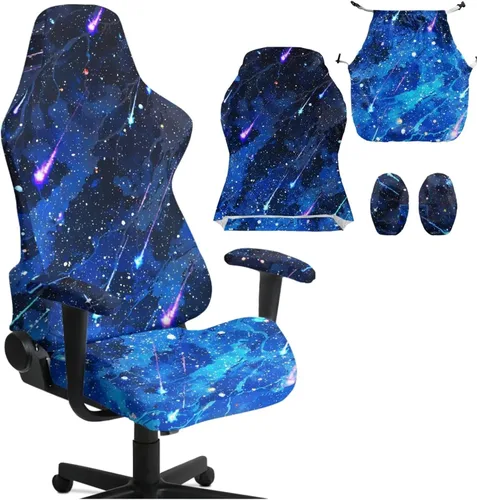 Vista 11 de Fundas para silla de juegos con cremallera de mariposa, elásticas, fáciles de poner y quitar, funda de silla de oficina de ensueño, decoración