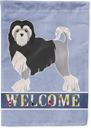 Vista 130 de Caroline's Treasures CK3645GF Bandera de bienvenida de bulldog inglés para jardín, bandera decorativa para patio exterior, obras de arte de patio