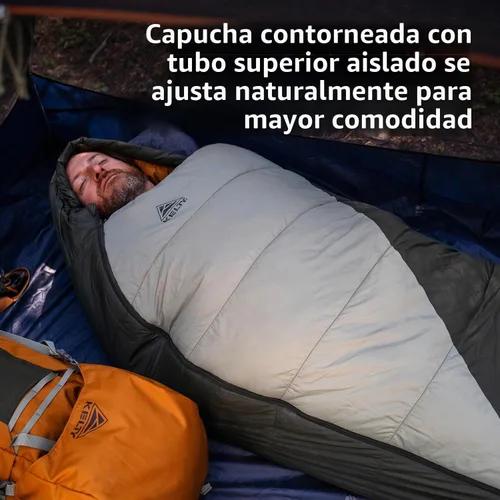 Vista 12 de Kelty Cosmic Synthetic Fill - Saco de dormir de 0 grados para mochilero, regular – correas de compresión, saco de cosas incluido