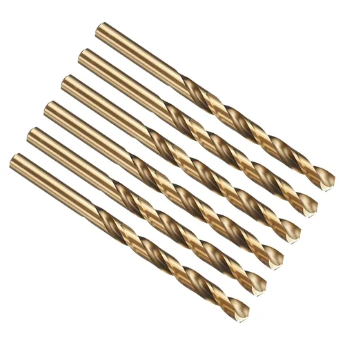 Vista 90 de PATIKIL Broca Jobber de 0.039 in, vástago recto M35 cobalto 5% acero de alta velocidad 135° acabado dorado para metal duro de acero inoxidable - 2