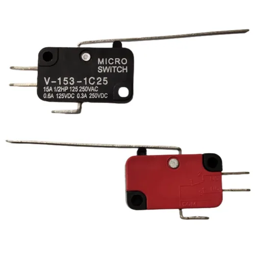 Vista 7 de V-15-1C25 125V/250V 15A Botón SPDT Acción de presión momentánea 1 NO 1 NC Micro Limit Switch 20-Pack