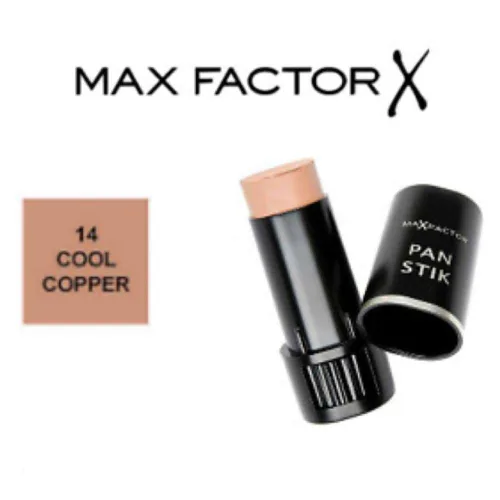 Vista 4 de Max Factor Base Pan Stik, 14 unidades de cobre frío, paquete de 3