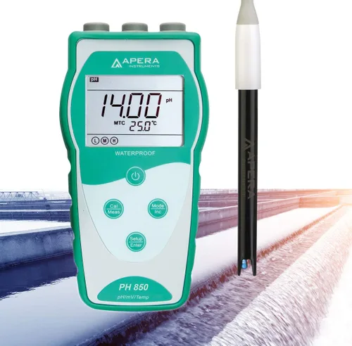 Vista 7 de Apera Instruments Value Series PH850-MS Kit de medidor de pH portátil para muestras pequeñas y tubos de ensayo