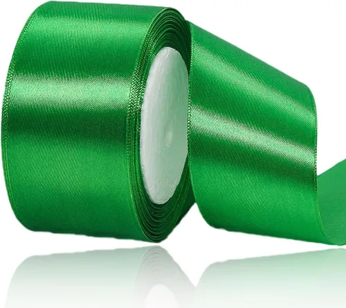 Vista 143 de Cinta de Satén Beige de Color Sólido, 1-1/2 Pulgadas x 25 Yardas, Cinta de Satén de Tela para Envolver Regalos, Manualidades, Hacer Lazos