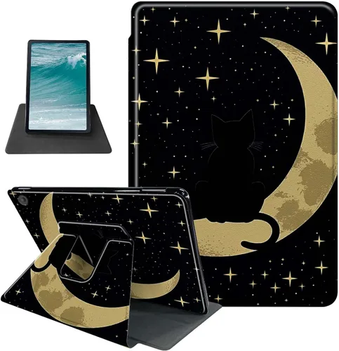 Vista 16 de Rossy Funda para tablet Kindle Fire HD 8 y Fire HD 8 Plus (12ª/10ª generación 2022/2020) + protector de pantalla giratorio de 360 grados, funda