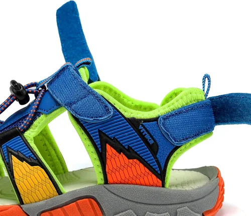 Vista 3 de Littleplum Sandalias para niños con puntera cerrada, sandalias deportivas para niños pequeños, zapatos de verano para niños grandes, caminar