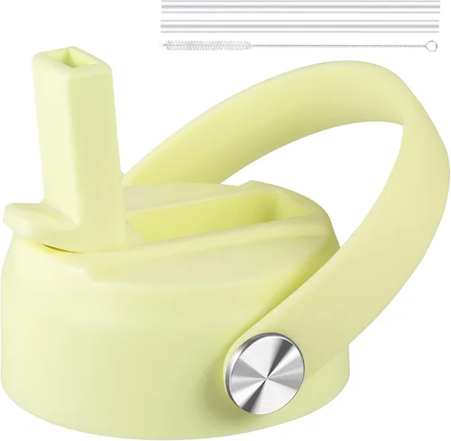 Vista 9 de Tapa de popote para boca ancha Hydro Flask, tapas con popote para Hydroflask de boca ancha de 12, 16, 18, 20, 32, 40 onzas, tapa de repuesto