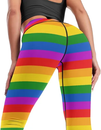 Vista 2 de Pantalones de yoga de cintura alta para mujer, elásticos en 4 direcciones, suaves, para correr, entrenamiento, pantalones deportivos de yoga