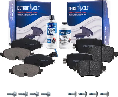 Vista 71 de Detroit Axle - Pinza de disco del lado del acompañante + pastillas de freno de cerámica de repuesto para Lexus HS250H Toyota RAV4 Prius V Scion xB