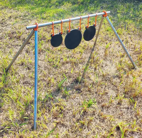 Vista 6 de Steel Target Hanger, AR500 Steel Target Kit Hanging Hook for 1 Inch EMT Conduit