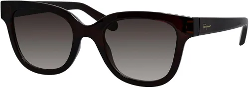 Vista 2 de SALVATORE FERRAGAMO Gafas de sol cuadradas de las señoras del gradiente gris SF1066S 210 52