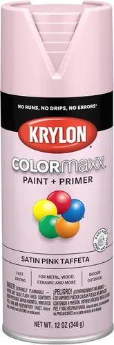 Vista 80 de Krylon K05554007 COLORmaxx Pintura en aerosol y base para uso en interiores y exteriores, color almendra satinada, 12 onzas (paquete de 1)