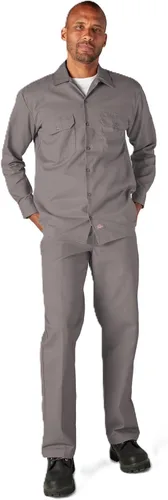 Vista 22 de Dickies Camisa de trabajo de manga larga para hombre Air Force Blue V1