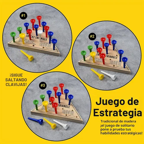 Vista 3 de U.S. Toy Juego del Triángulo Difícil - Juegos de viaje, surtido, MU845