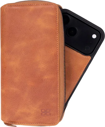 Vista 13 de Zippered Wallet Case for iPhone 18 Pro/17 Pro, RFID Protected 6 Card Slots Admiral Blue