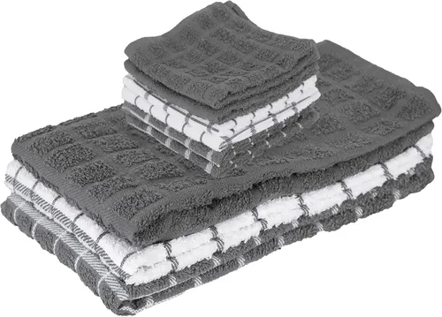 Vista 26 de Ritz Premium Toallas de Cocina de Felpa de Algodón 100% a Cuadros - Altamente Absorbentes, Súper Suaves, de Larga Duración, 25"x15", Paquete de 3