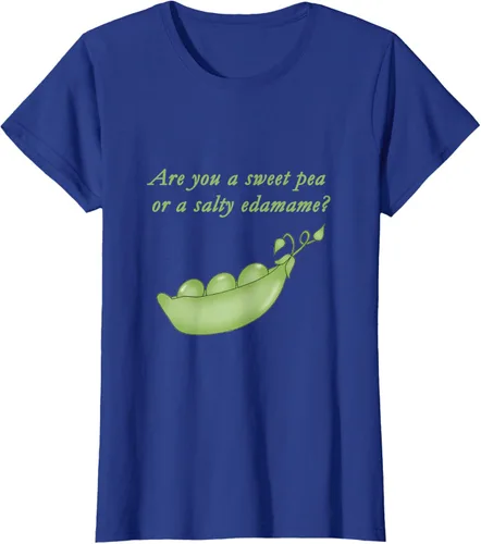 Vista 8 de ¿Eres un guisante dulce o edamame salado? Camiseta, Negro