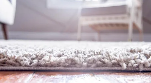 Vista 233 de Unique Loom Colección Davos Shag - Alfombra Lino