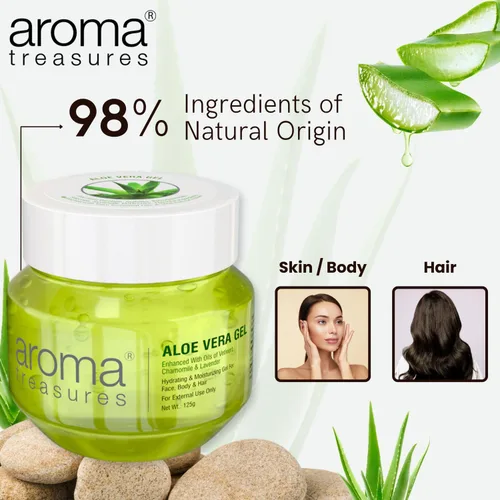 Vista 2 de Aroma Treasures Gel Aloe Vera 4.41 oz