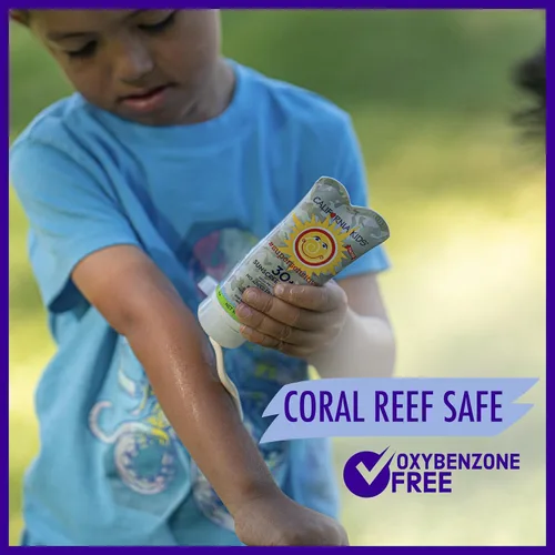 Vista 7 de California Kids Protector solar SPF 30 + Súper sensible (sin perfume) Protector solar mineral para niños Cara + cuerpo Dióxido de titanio