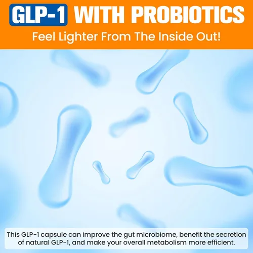 Vista 7 de Suplemento GLP-1 para mujeres, fórmula dirigida 3X, suave para el estómago, GLP-1 con probiótico Akkermansia, berberina HCI e inulina de achicoria