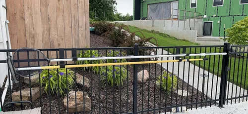 Vista 5 de 4 juegos de ganchos de valla para equipos de piscina, colgador de cerca duradero sobre la piscina para fregador de piscina, desnatador, manguera