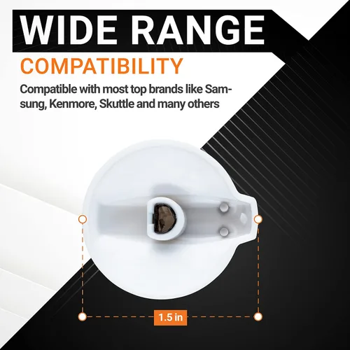 Vista 2 de BlueStars Paquete de 2 pomos selectores para lavadora/secadora 134844410 Compatible con Frigidaire, Westinghouse, Elec-trolux- Repalces