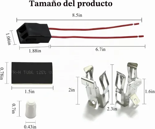Vista 2 de Kit de 2 receptáculos para quemador eléctrico ERR117 para Whirlpool Kenmore